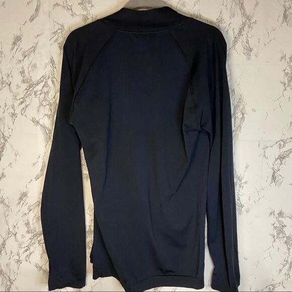 HPE Cross X seamless 1/4 zip in navy - Picture 4 of 7